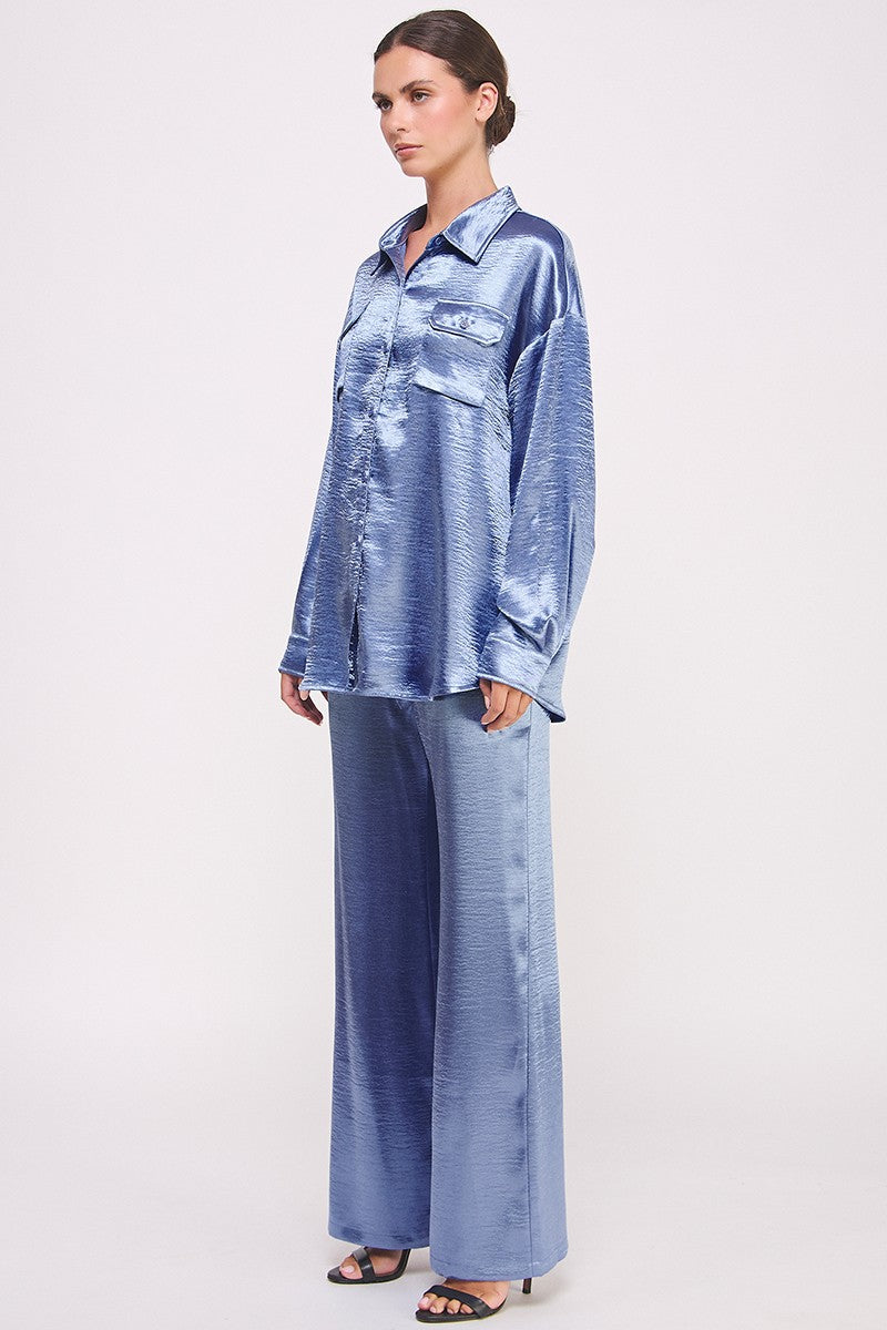 THE OPULENT SATIN SET — CELESTIAL BLUE