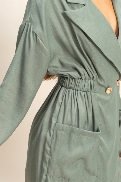 Olive Muse Blazer Dress