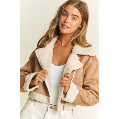 The Cozy Chic Cropped Sherpa Jacket