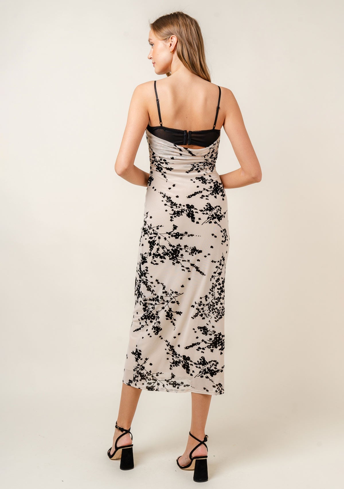 The Noir Blossom Midi