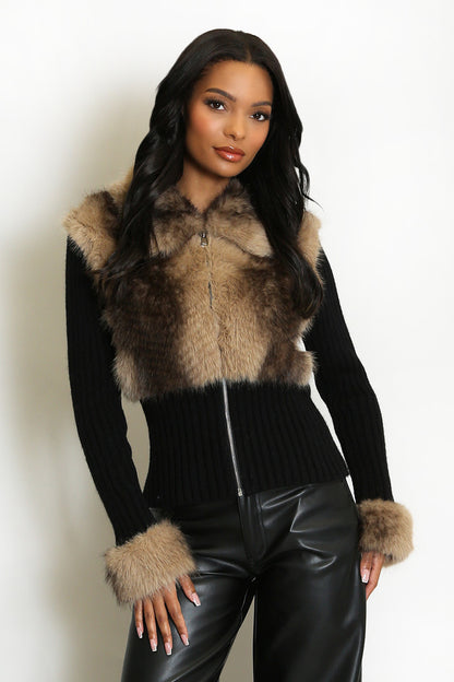 The Mink Affair Zip Knit