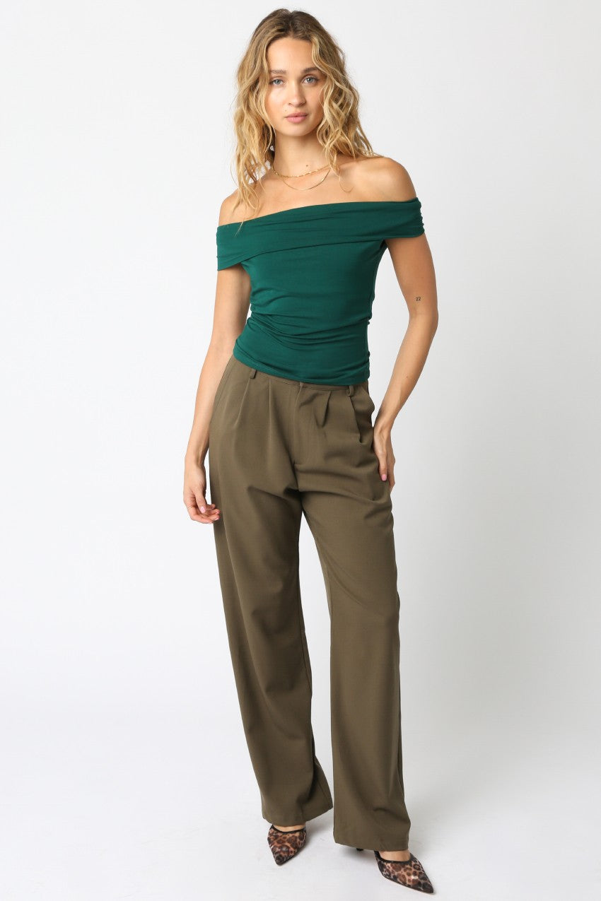 The Seraphina Top - in Emerald