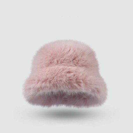 The Giselle Fur Hat - in Soft Pink