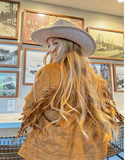 Tinseltown Rhinestone Cowboy Hat - Taupe/Grey
