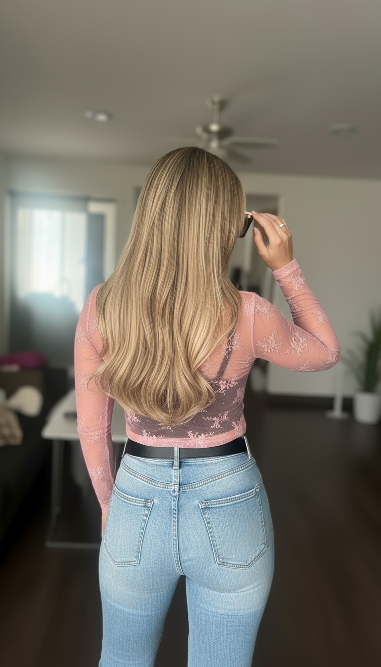 Midnight Lace Top - in Mure Rose