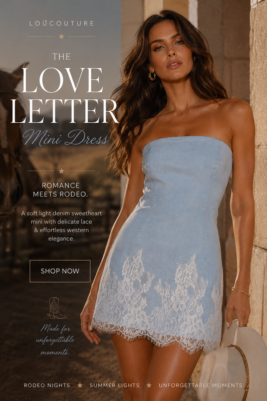 Love Letter Denim Mini Dress