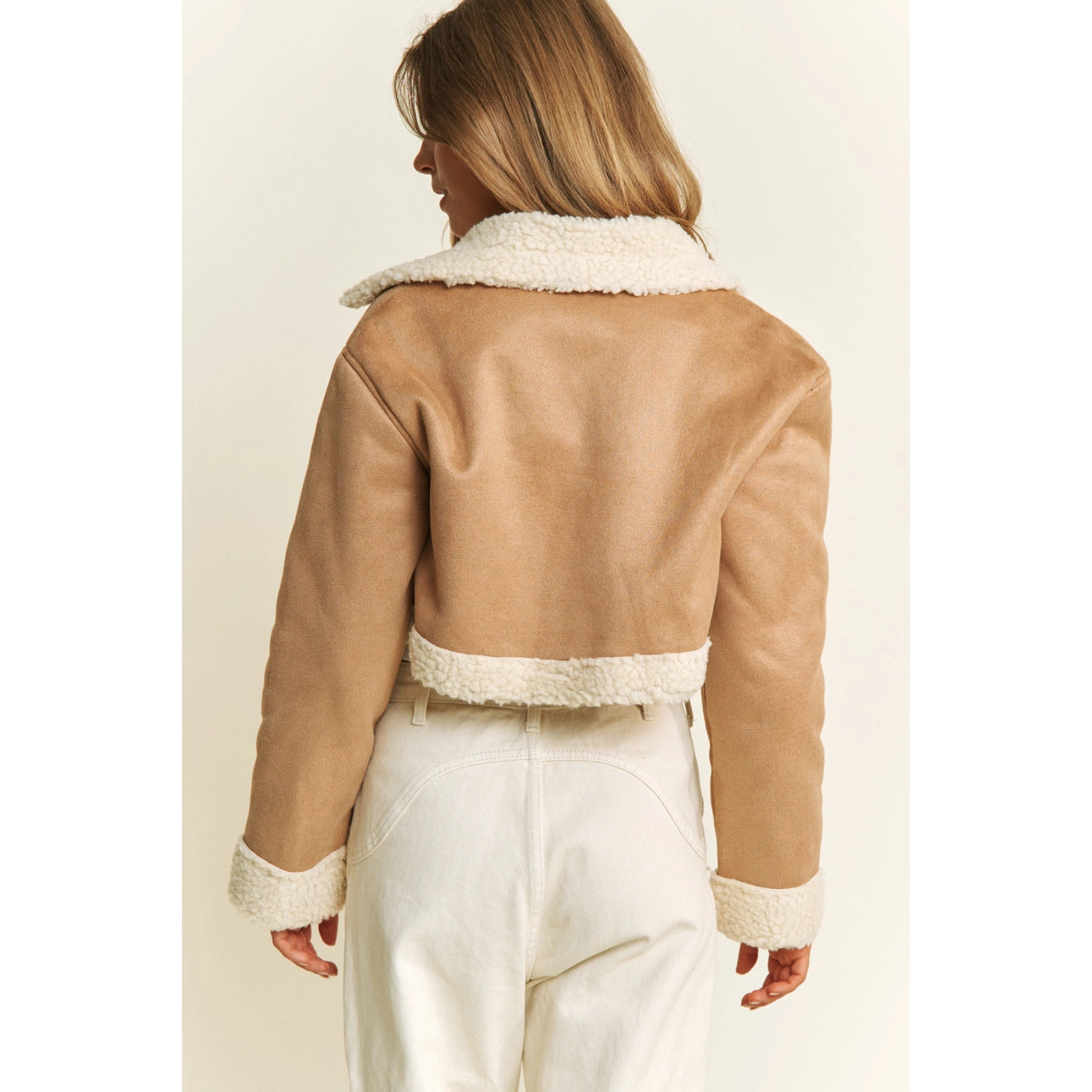The Cozy Chic Cropped Sherpa Jacket