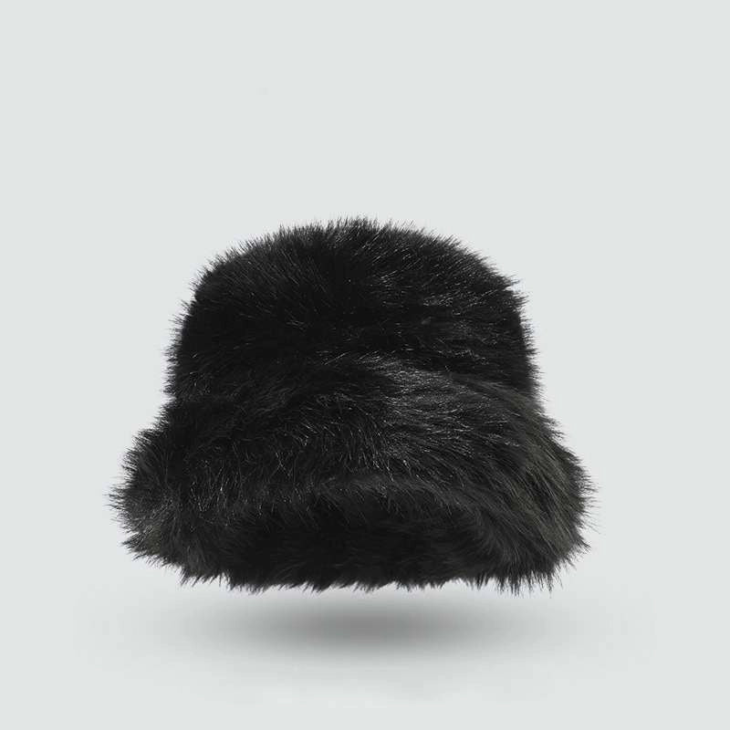 The Giselle Fur Hat - in Noir
