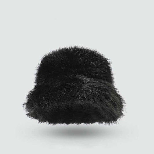 The Giselle Fur Hat - in Noir