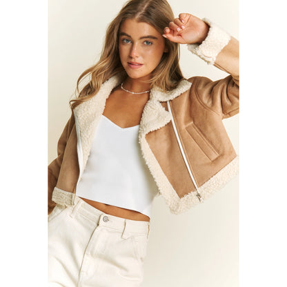 The Cozy Chic Cropped Sherpa Jacket