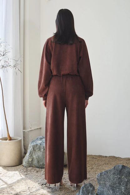 The Monochrome Muse Suede Set
- in Espresso