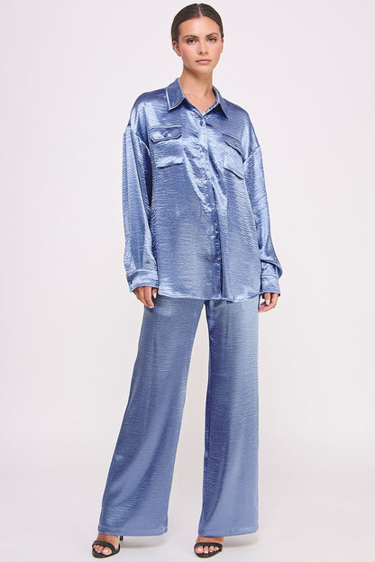 THE OPULENT SATIN SET — CELESTIAL BLUE