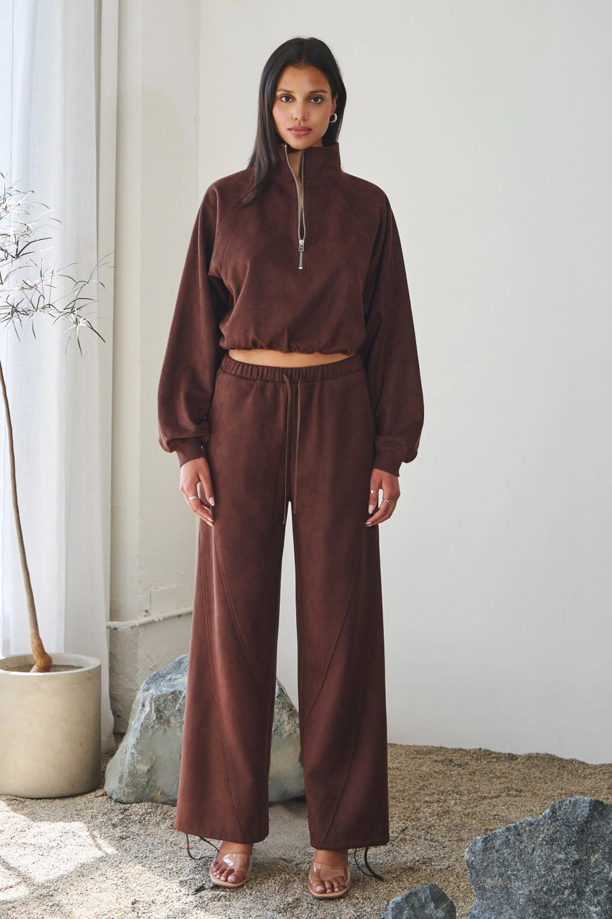 The Monochrome Muse Suede Set
- in Espresso