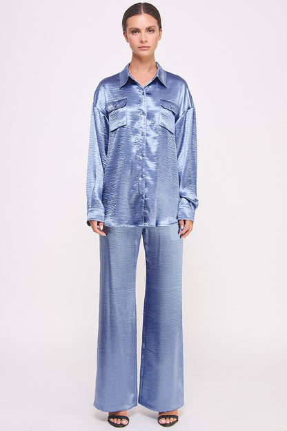 THE OPULENT SATIN SET — CELESTIAL BLUE