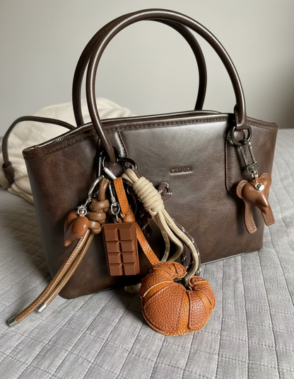 The Croissant Charm Keychain 🍫🥐