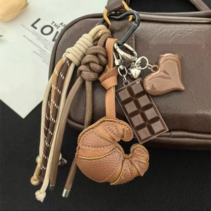 The Croissant Charm Keychain 🍫🥐