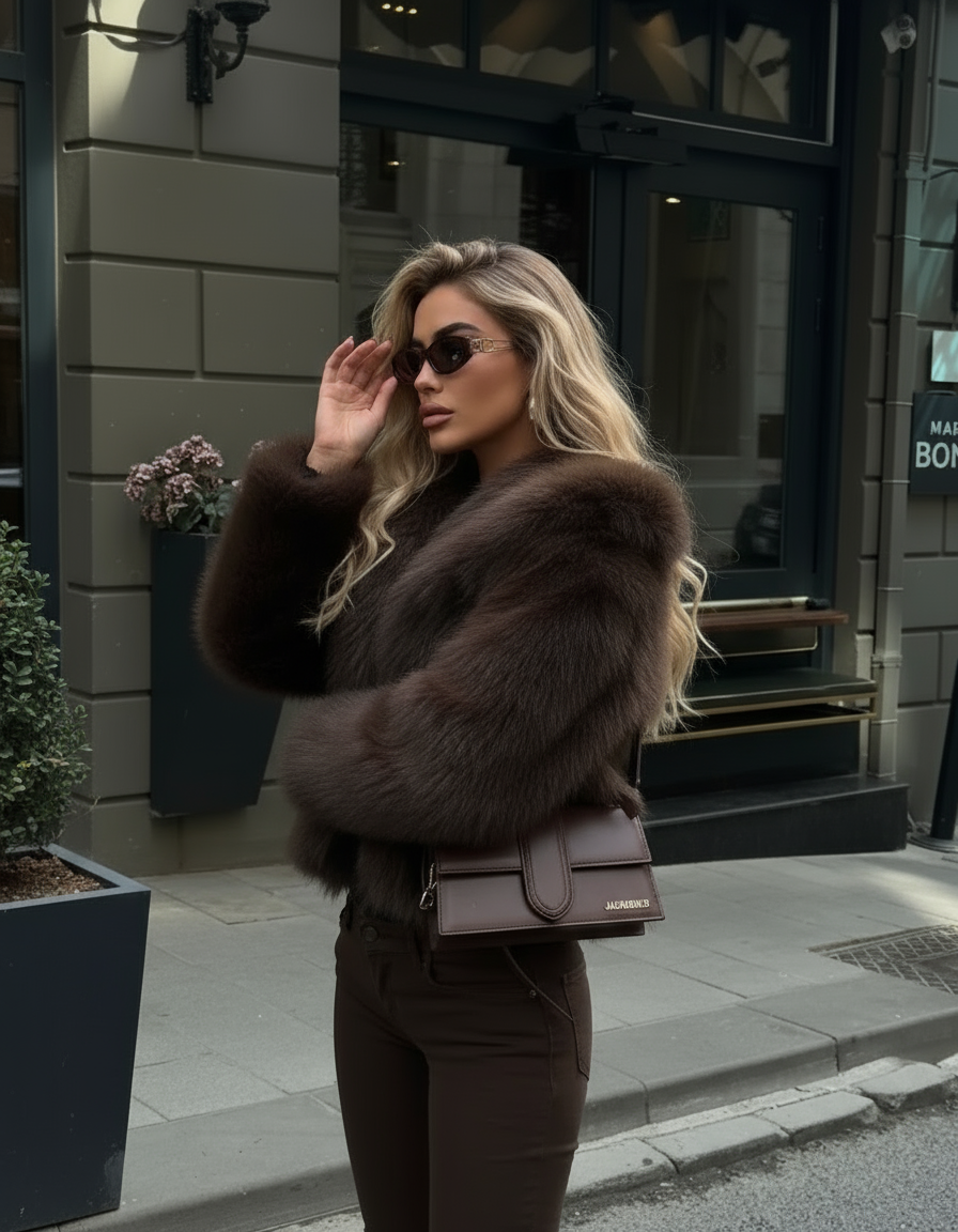 The Heiress Coat - In Rich Espresso Brown