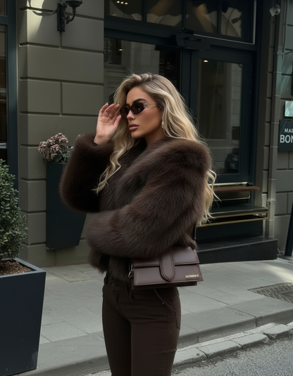 The Heiress Coat - In Rich Espresso Brown