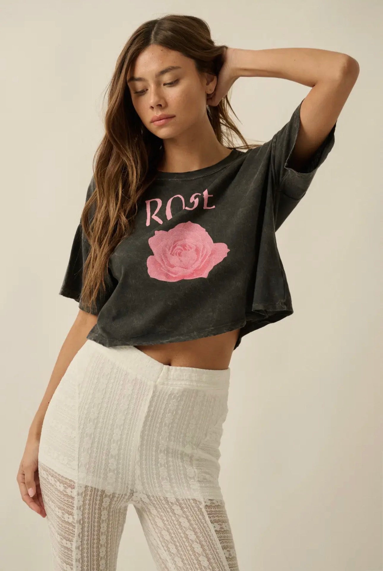 The Rose Rebellion Cropped Tee