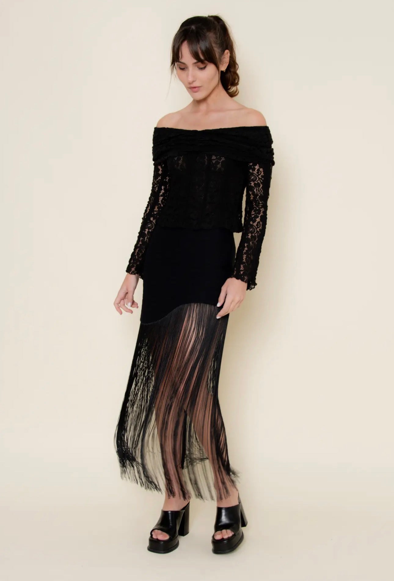 Stevie Fringe Skirt