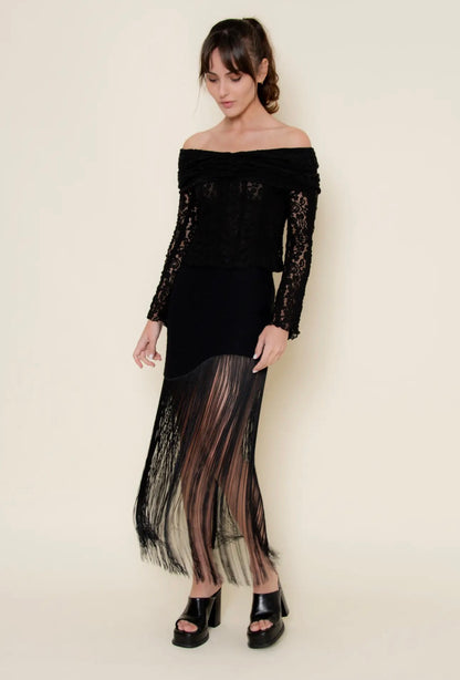 Stevie Fringe Skirt