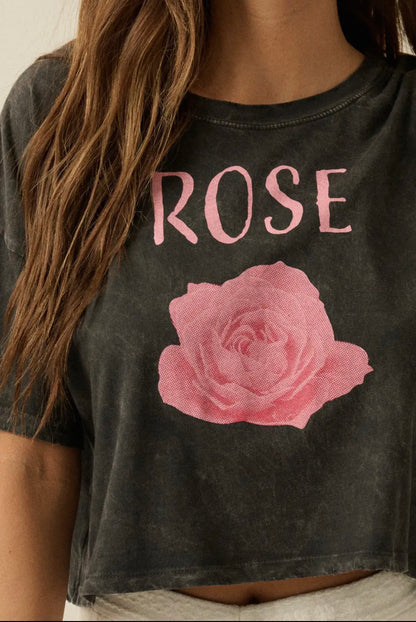 The Rose Rebellion Cropped Tee