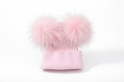 The Rose Darling Pom Beanie — Blush Pink