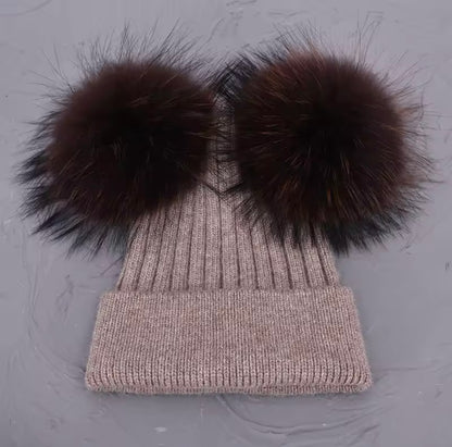 The Belle Époque Pom Beanie — Taupe