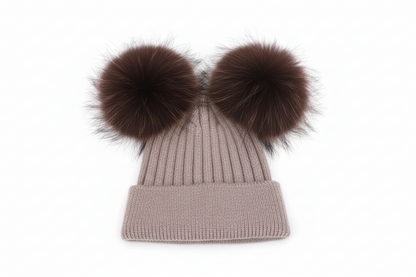 The Belle Époque Pom Beanie — Taupe