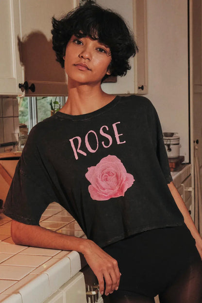 The Rose Rebellion Cropped Tee