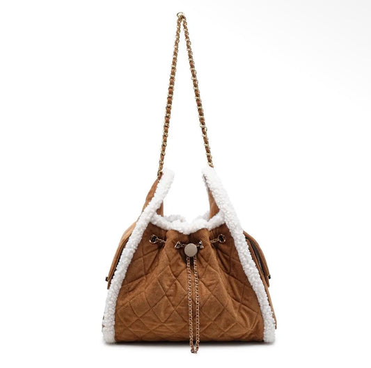 The Chamonix Bag — Chestnut & Cream