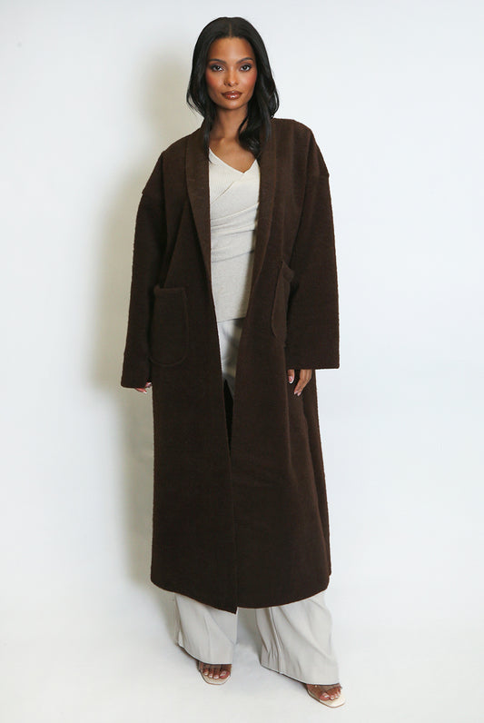 The Aspen Coat - in Espresso Brown