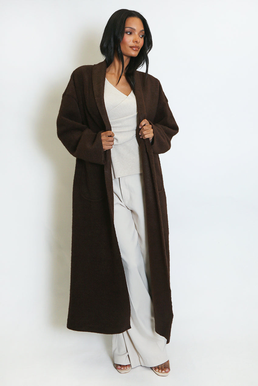 The Aspen Coat - in Espresso Brown