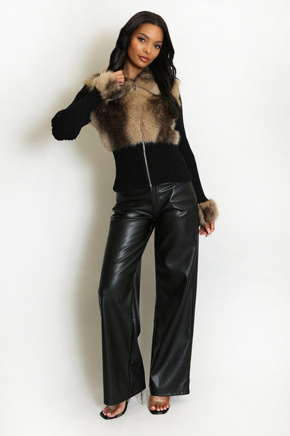 The Mink Affair Zip Knit