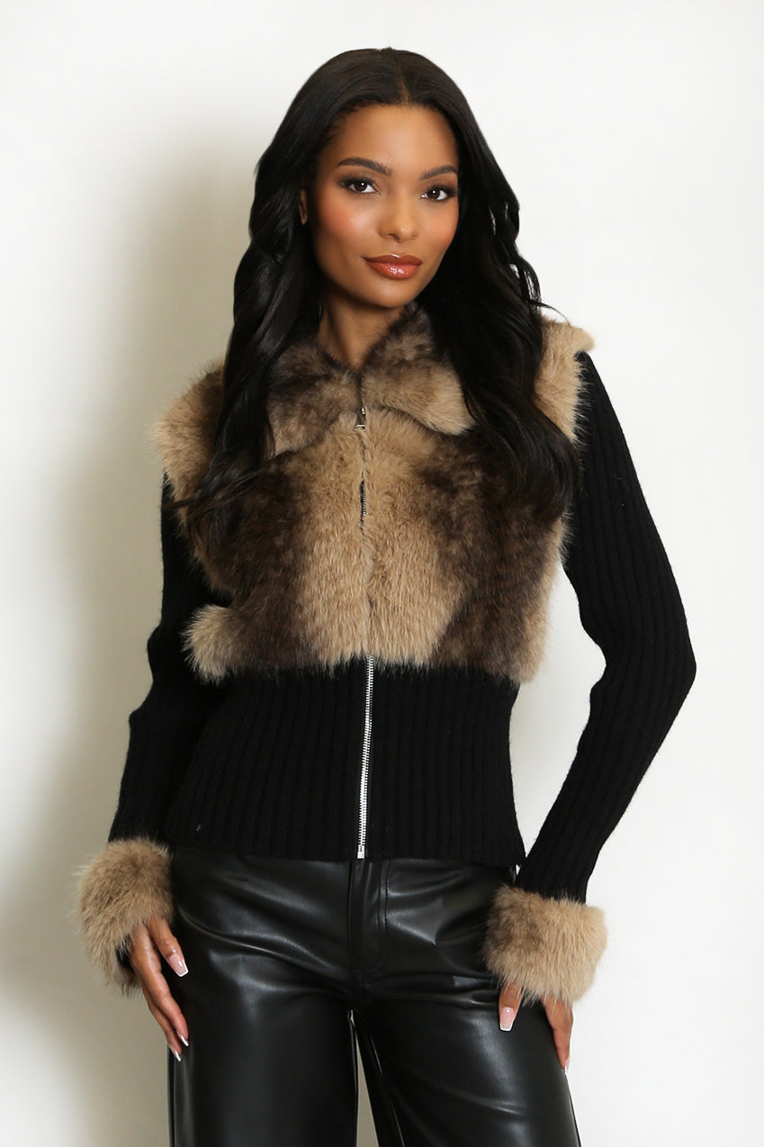The Mink Affair Zip Knit