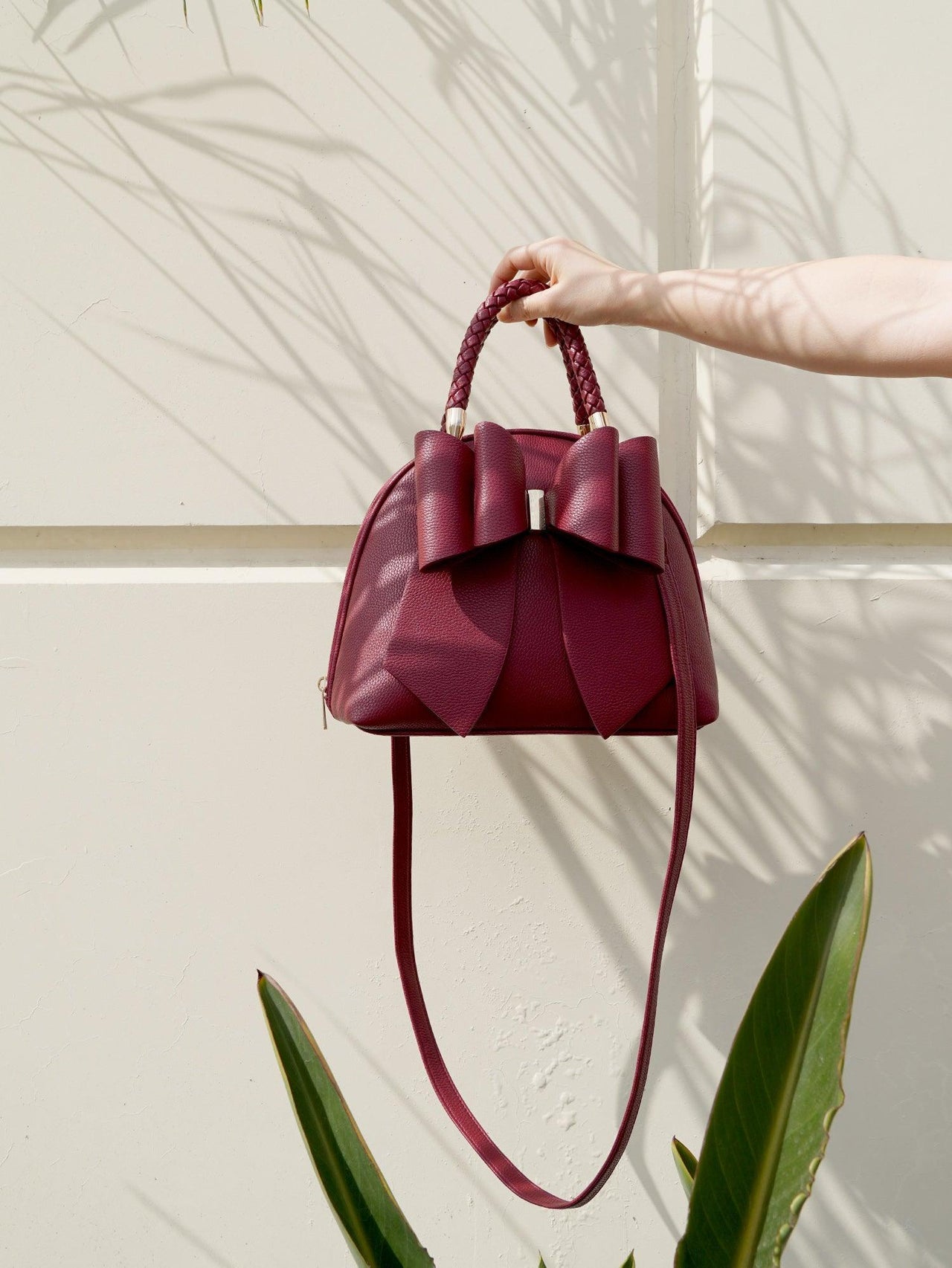 The Bordeaux Bow Bag