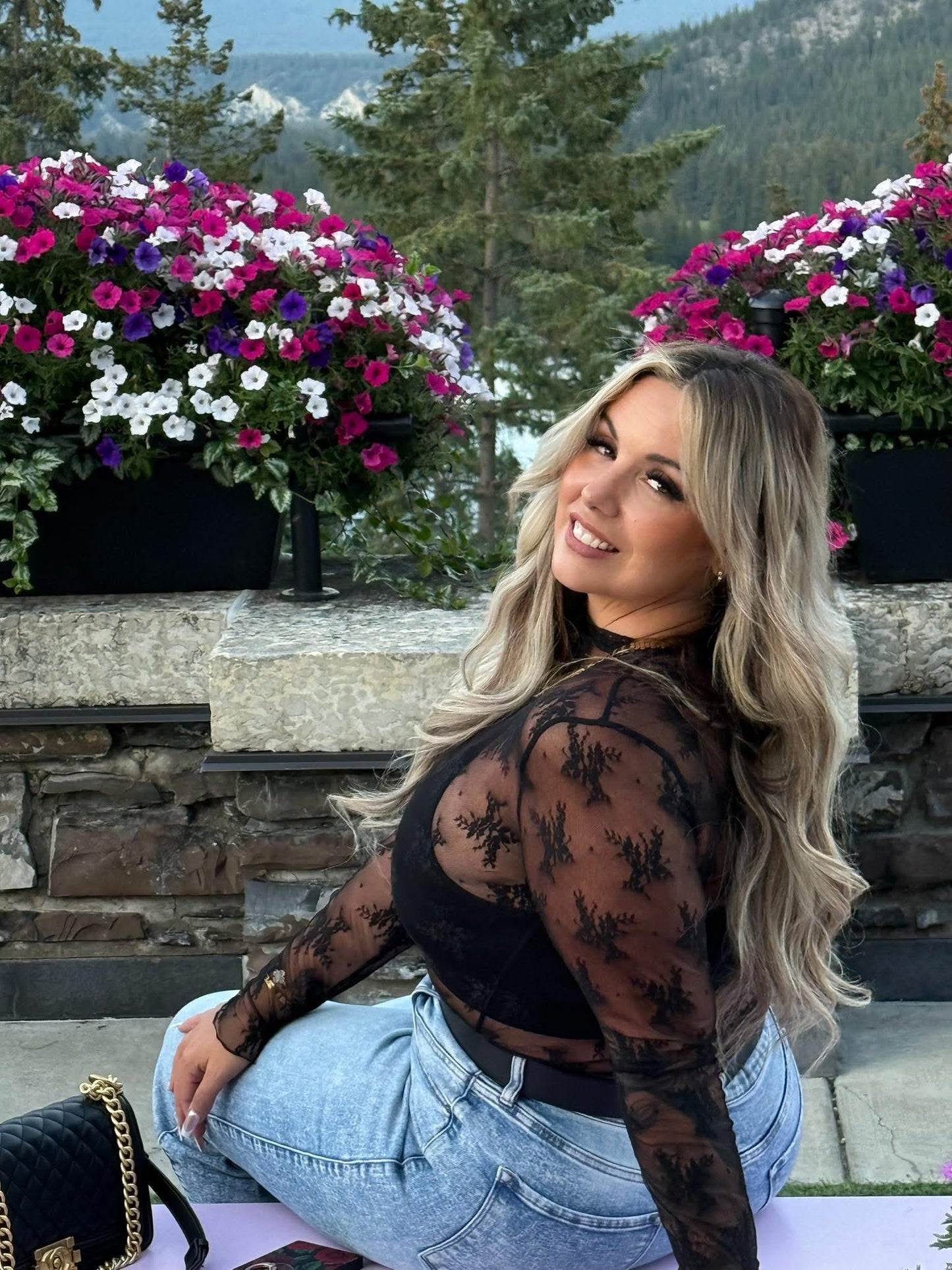 Midnight Lace Top - Classic Black