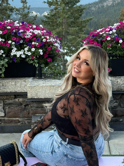 Midnight Lace Top - Classic Black