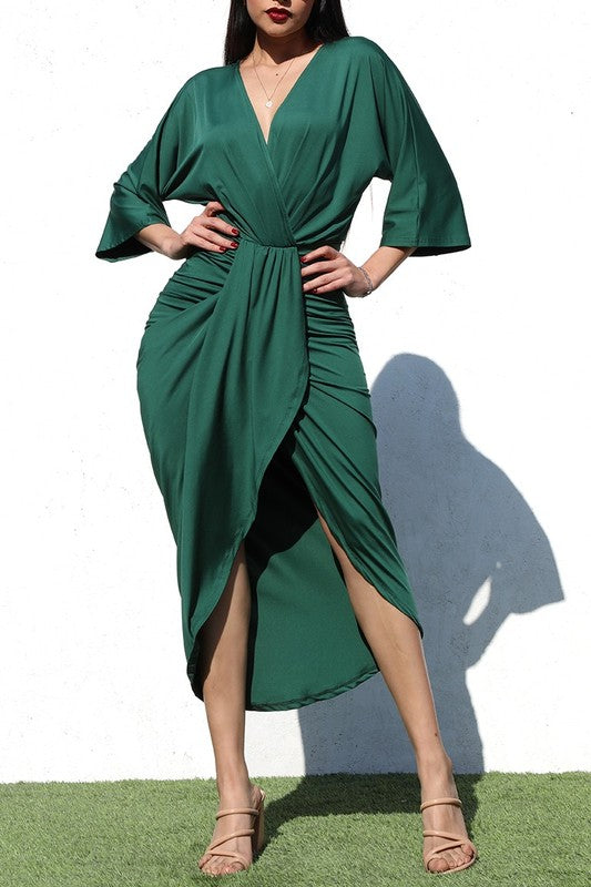 Alpine Muse Dress - in Emerald