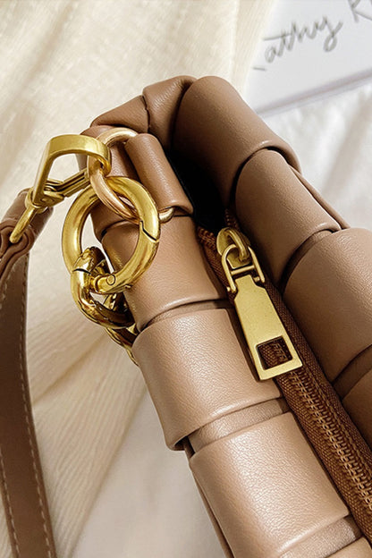 The Bordeaux Braided Shoulder Bag