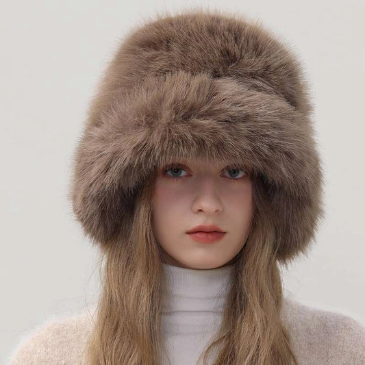 The Giselle Fur Hat - in Coffee