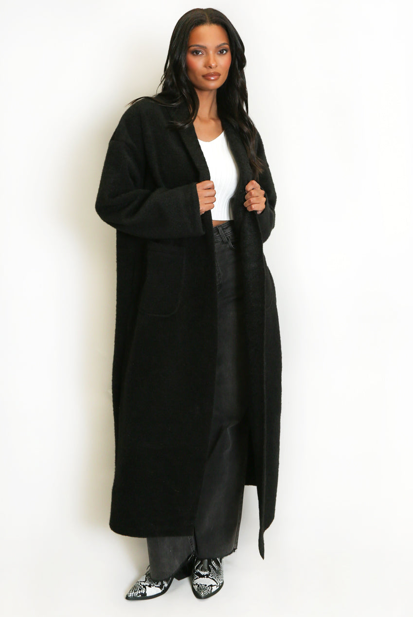 The Aspen Coat - in Midnight Black