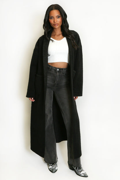 The Aspen Coat - in Midnight Black