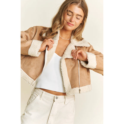 The Cozy Chic Cropped Sherpa Jacket