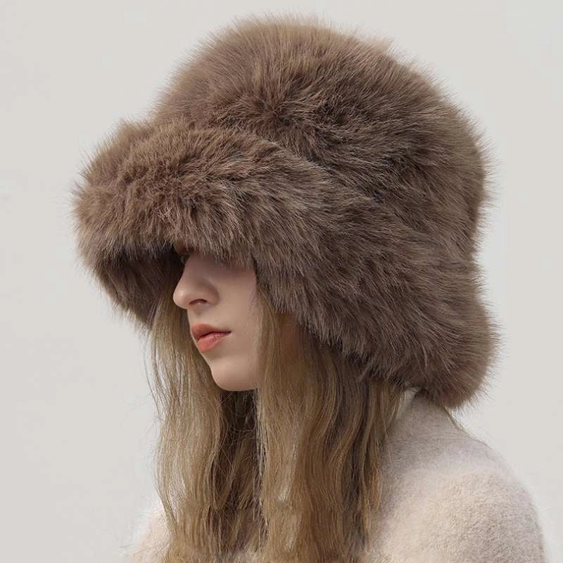 The Giselle Fur Hat - in Coffee