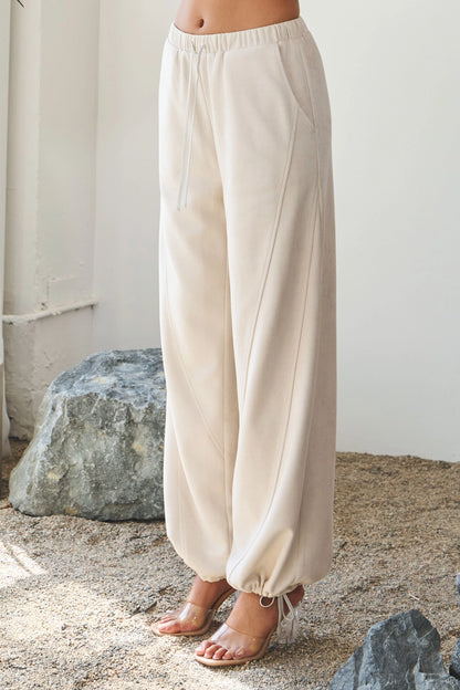 The Monochrome Muse Suede Set- in Ivory