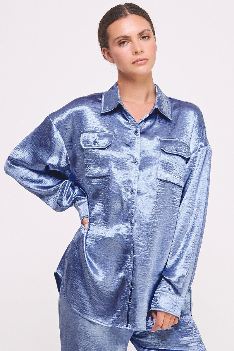 THE OPULENT SATIN SET — CELESTIAL BLUE