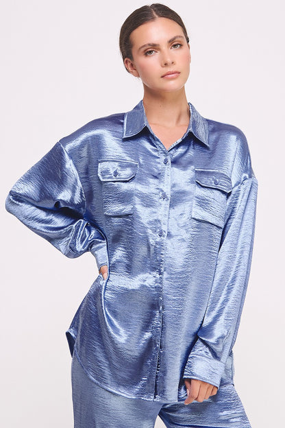 THE OPULENT SATIN SET — CELESTIAL BLUE