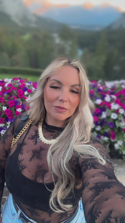 Midnight Lace Top - Classic Black